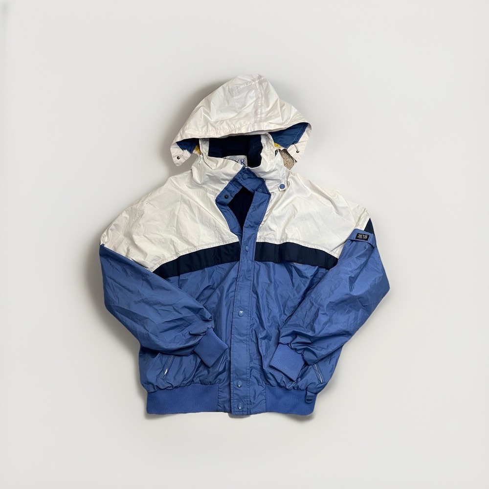 SKYR Men's Vintage Jacket  Blue –white‎ Size XL